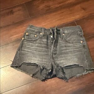 Women's Black Denim Shorts
